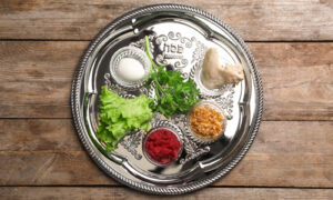 Seder meal plate